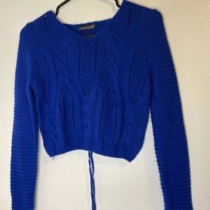 Dark ocean blue sweater